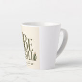 SEI STILL | Psalm 46:10 | Warm Cream Milchtasse (Rechte Ecke)