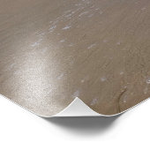 Sei still - Strand Fotodruck (Ecke)