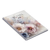Sei still und blühe Christliches Blumen-Notizbuch Notizblock (Rechte Seite)