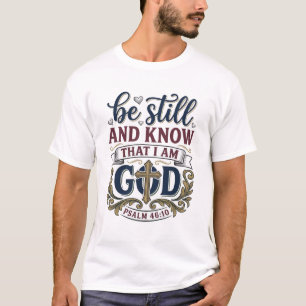 Sei Still Und Erkenne Christlicher Psalm 460 Shirt