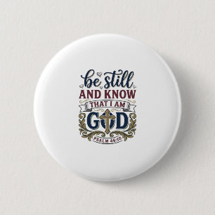 Sei Still Und Erkenne Christlicher Psalm 460 Shirt Button