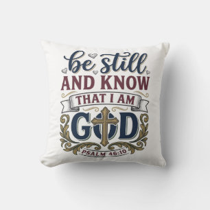Sei Still Und Erkenne Christlicher Psalm 460 Shirt Kissen