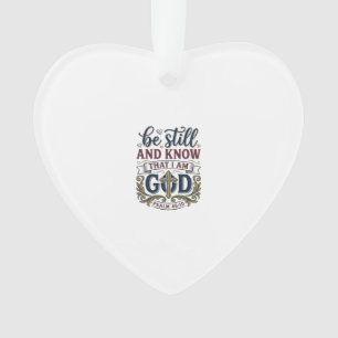 Sei Still Und Erkenne Christlicher Psalm 460 Shirt Ornament