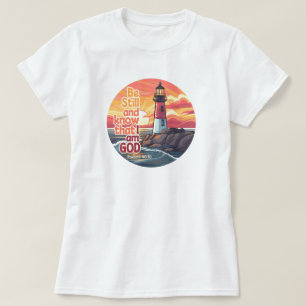 Sei still und erkenne, dass ich Gott bin Bibelvers T-Shirt