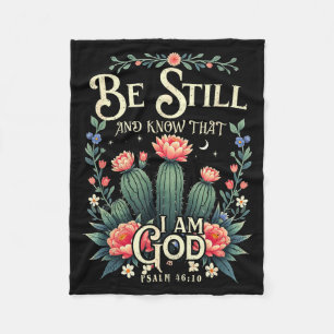 Sei-still Und Erkenne Dass Ich-gott Bin Christlich Fleecedecke