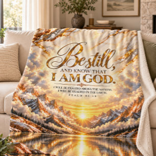 Sei still und erkenne, dass ich Gott bin Psalm 46, Sherpadecke