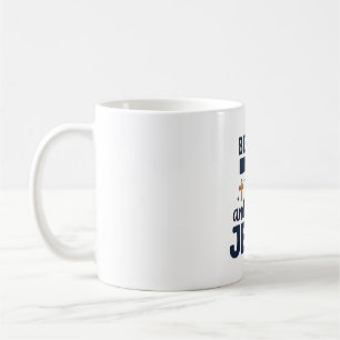 Sei still und kenne Jesus Christliche Typografie-S Kaffeetasse