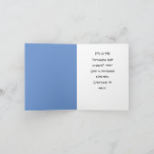 Sei still und lass Gottes Arbeit Dankeskarte (Innenseite)