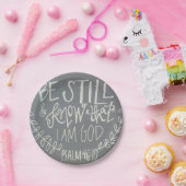 "Sei still und weiß, dass ich Gott bin" Artikel Te Pappteller (Party)