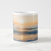 "Sei still und weißt, dass ich Gott bin!" Jumbo-Tasse (Vorderseite)