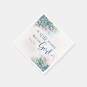 Sei still und weißt, dass ich Gott bin, S 46:10 Serviette (Ecke)