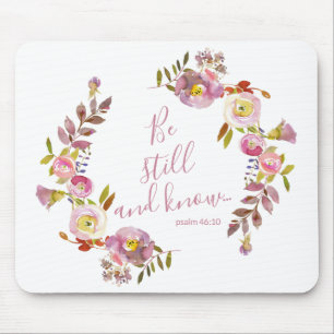 Sei still und wisse mousepad