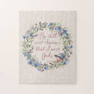 Sei still und wisse - Psalm 46:10 Puzzle