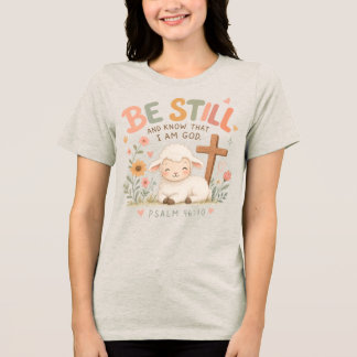 Sei still und wisse Tri-Blend shirt