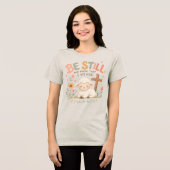 Sei still und wisse Tri-Blend shirt (Vorderseite voll)