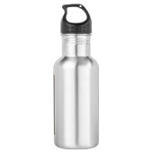"Sei still & weiß, dass ich Gott bin" Wasserflasch Edelstahlflasche (Rückseite)