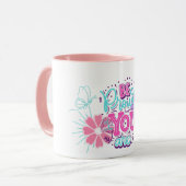 Sei stolz auf dein Gesicht Tasse (Vorderseite Links)
