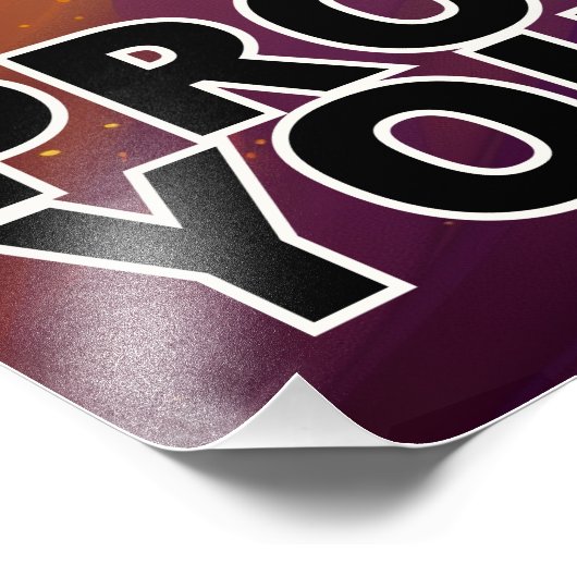 Sei stolz auf dich selbst - Schwarzes Männchen-Mod Fotodruck (Ecke)