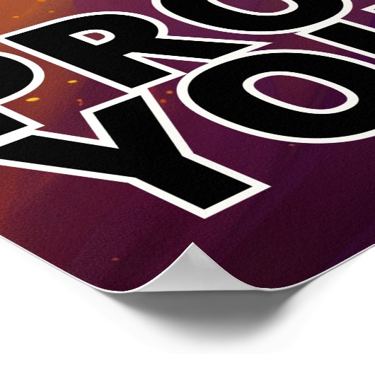 Sei stolz auf dich selbst - Schwarzes Männchen-Mod Poster (Ecke)