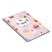 Sei süß Pastel Cupcake Muster Niedliches Notebook Notizblock (Rechte Seite)