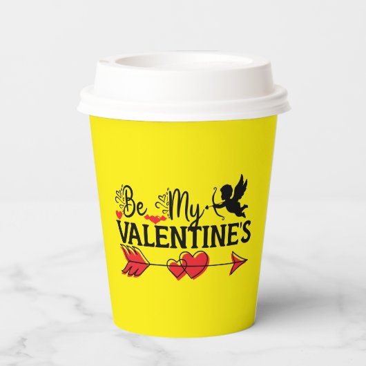 Sei T - Shirt meines Valentins Pappbecher (Rückseite)