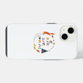 Sei tapfer, habe Mut Fuchs iPhone Hülle (Rückseite (Horizontal))