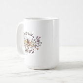 Sei tapfer Honey Bee Kaffeetasse (Vorderseite Links)