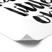 Sei tapfer Kleiner Poster (Ecke)
