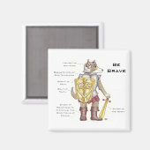 Sei tapfer Magnet (Vorderseite/Rückseite)