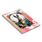 Sei tapfer mit deinem Leben + Hare | Notebook-Jour Notizblock (Rechte Seite)