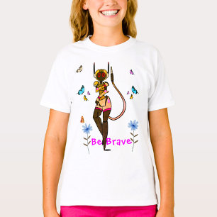 Sei tapfer Spaß Kunst T-Shirt