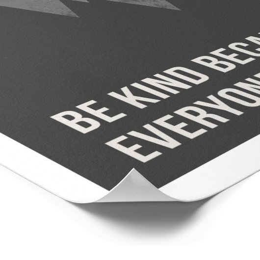 Sei tapfer, weil 11"x14" Art Print II Poster (Ecke)