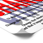 Sei über Change Poster (Ecke)