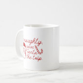 Sei unartig kaffeetasse (Vorderseite Links)