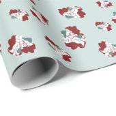Sei unartiger Weihnachtsmann Geschenkpapier (Rolleneckpunkt)