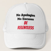 Sei unerbittlich truckerkappe (Vorderseite)