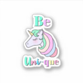 Sei uni-que aufkleber (Vorderseite)