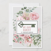 Sei unser Gast | Ausfüllen des Party zur Aufwärmun Einladung (Vorderseite)