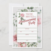 Sei unser Gast | Ausfüllen des Party zur Aufwärmun Einladung (Rückseite)