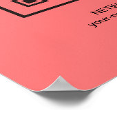 Sei unser Gast Internet QR Code Password WIFI Poster (Ecke)