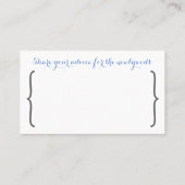 Sei unser Gast | Karten und Ehetipps auf der Rücks (Rückseite)