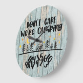 Sei unvorsichtig, dass wir Camping Holzplanks Rust Große Wanduhr (Winkel)