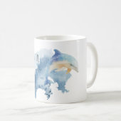 Sei verspielt Dophin Kaffeetasse (VorderseiteRechts)