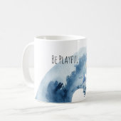 Sei verspielt Dophin Kaffeetasse (Vorderseite Links)