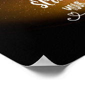 Sei von gutem Courage Nachthimmel - Psalm 31:24 Po Poster (Ecke)