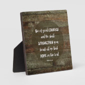 Sei von gutem Mut - Psalm 31:24 Fotoplatte (Vorderseite)