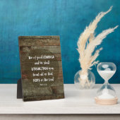 Sei von gutem Mut - Psalm 31:24 Fotoplatte (Seite)