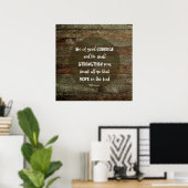 Sei von gutem Mut - Psalm 31:24 Poster (Heimbüro)