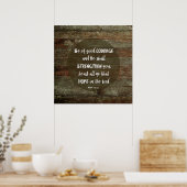 Sei von gutem Mut - Psalm 31:24 Poster (Küche)