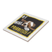 Sei vorsichtig, priorisiere! fliese (Seite)